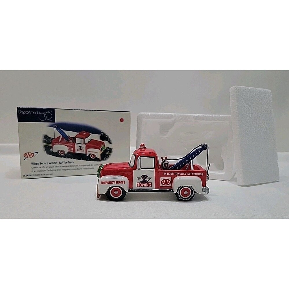 VTG Department 56 Snow Village Service Vehicle AAA Tow Truck 56.54959 Christmas
